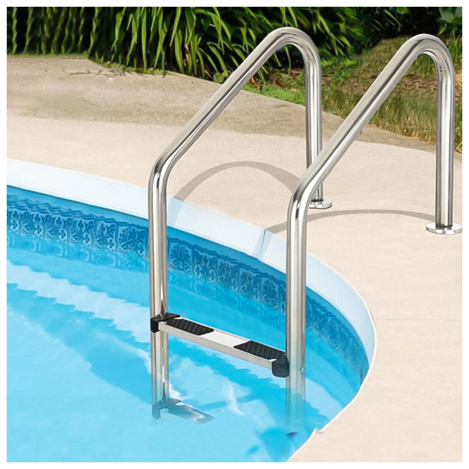 Échelle de piscine enterrée pour sortir sans effort charge 250 kg