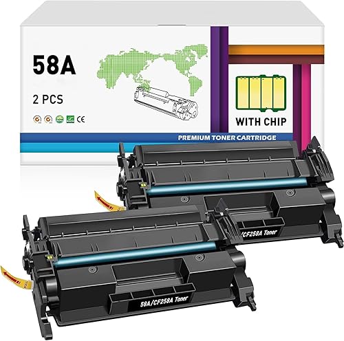 MasaiMara (con chip 58A 58X Cartucho de tóner compatible de repuesto para HP CF258ACF258X M428fdw Pro M404n M404dn M404dw MFP M428fdn M428dw M304