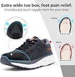FitVille Wide Toe Box Shoes for Men Cushioned Well Extra Wide Width Shoes Non Slip Wide Running Shoes for Men Comfortable Men Running Shoes Lightweight Walking Shoes for Men