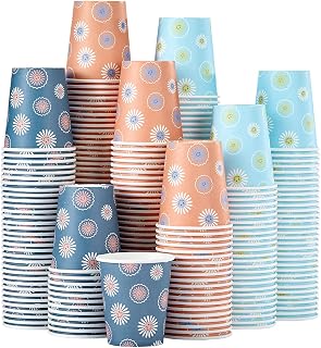 SIUQ 300 Pack 5 oz Paper Cups, Disposable Small Bathroom Mouthwash Cups
