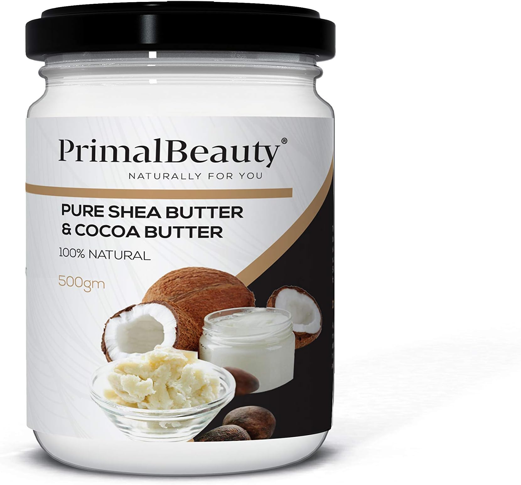 Primal Beauty Shea Butter and Cocoa Butter, 500 g