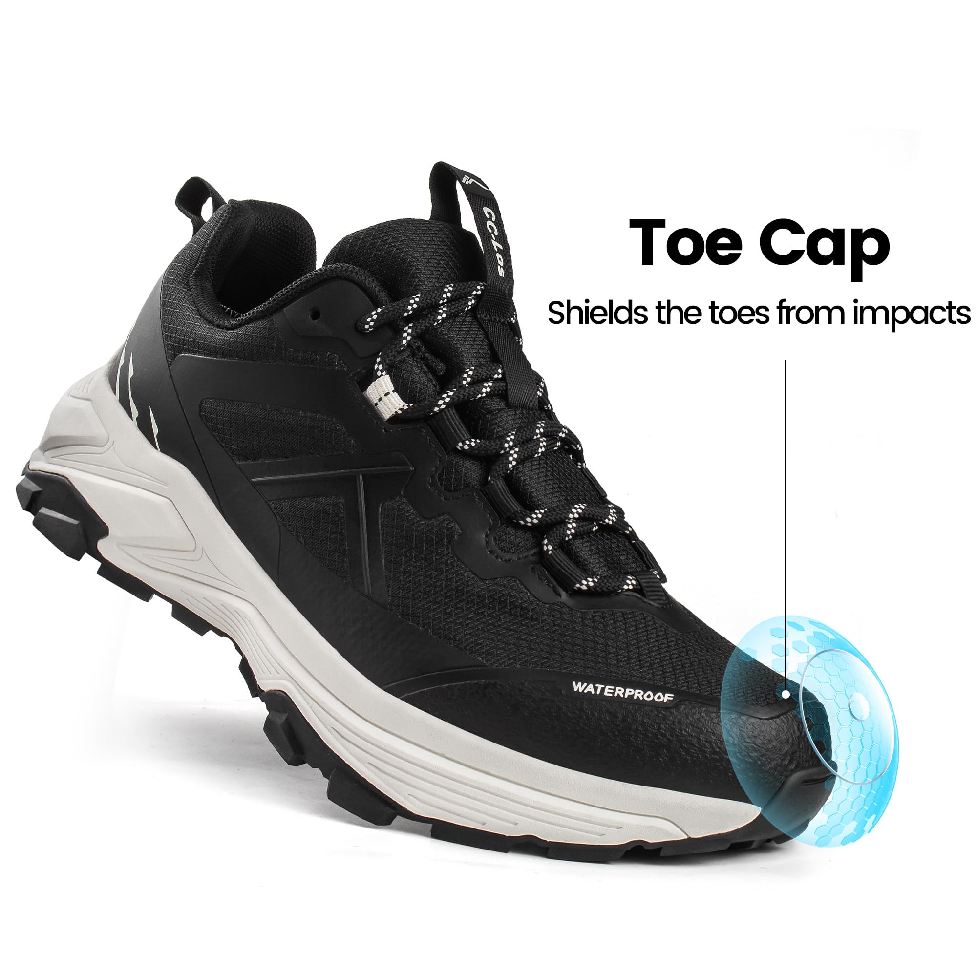 CC-Los Zapatos de caminar para hombre, de ancho medio a ancho, ultra ligeros, para estar de pie todo el día, talla 7.5-12