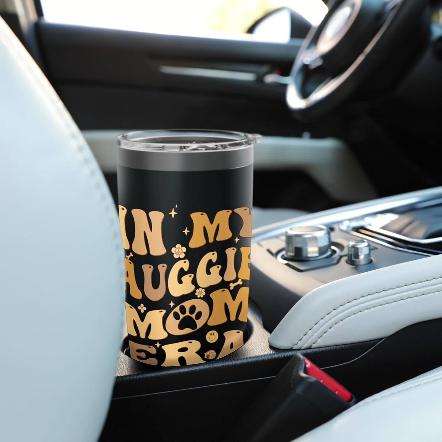 In My Auggie Mom Era Groovy Stainless Steel Insulated Tumbler - Image 6