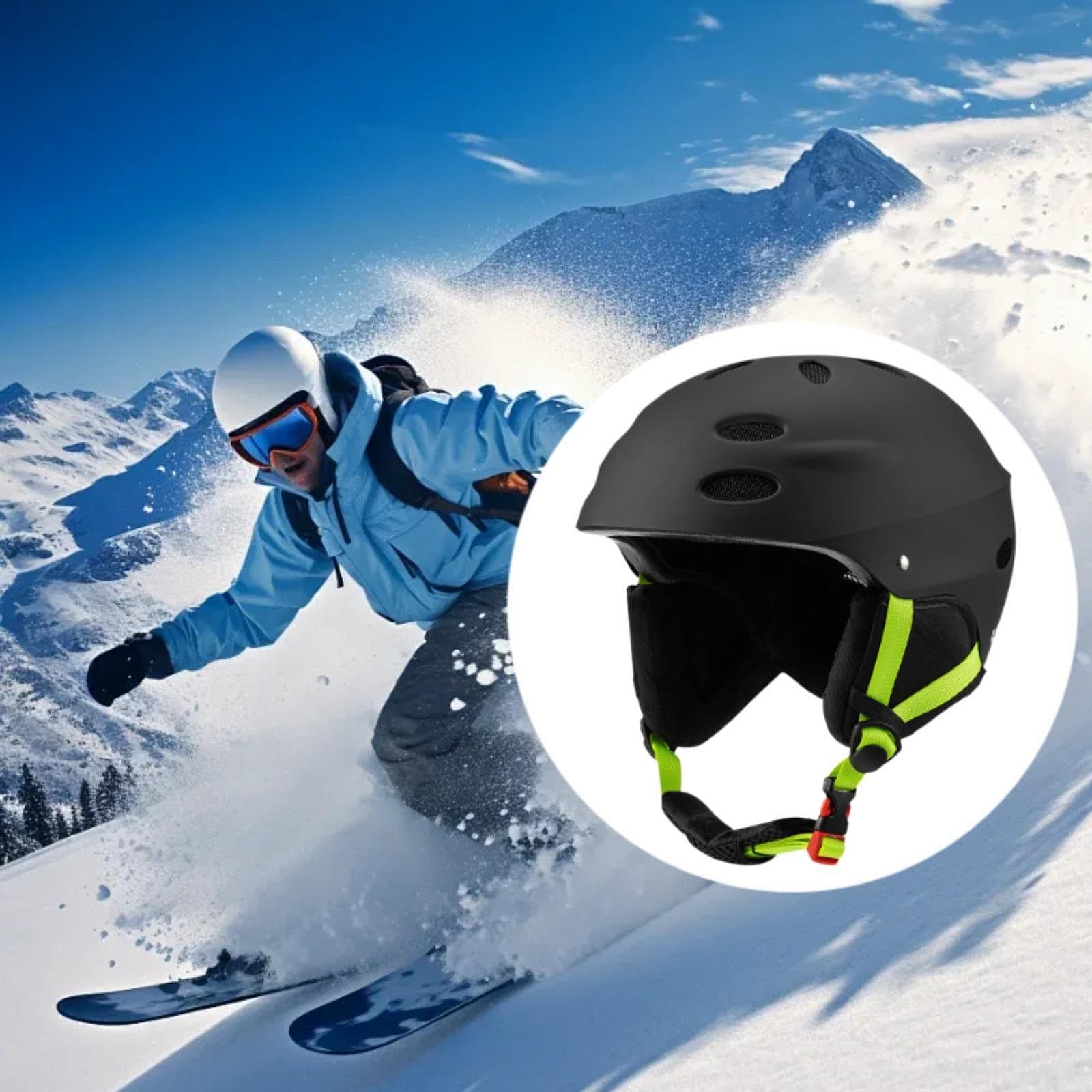 LOVIVER Skihelm für Erwachsene, Kopfschutz für Snowboard und Radfahren, atmungsaktiv und warm, mit abnehmbarem Futter, geeignet für Männer und Frauen