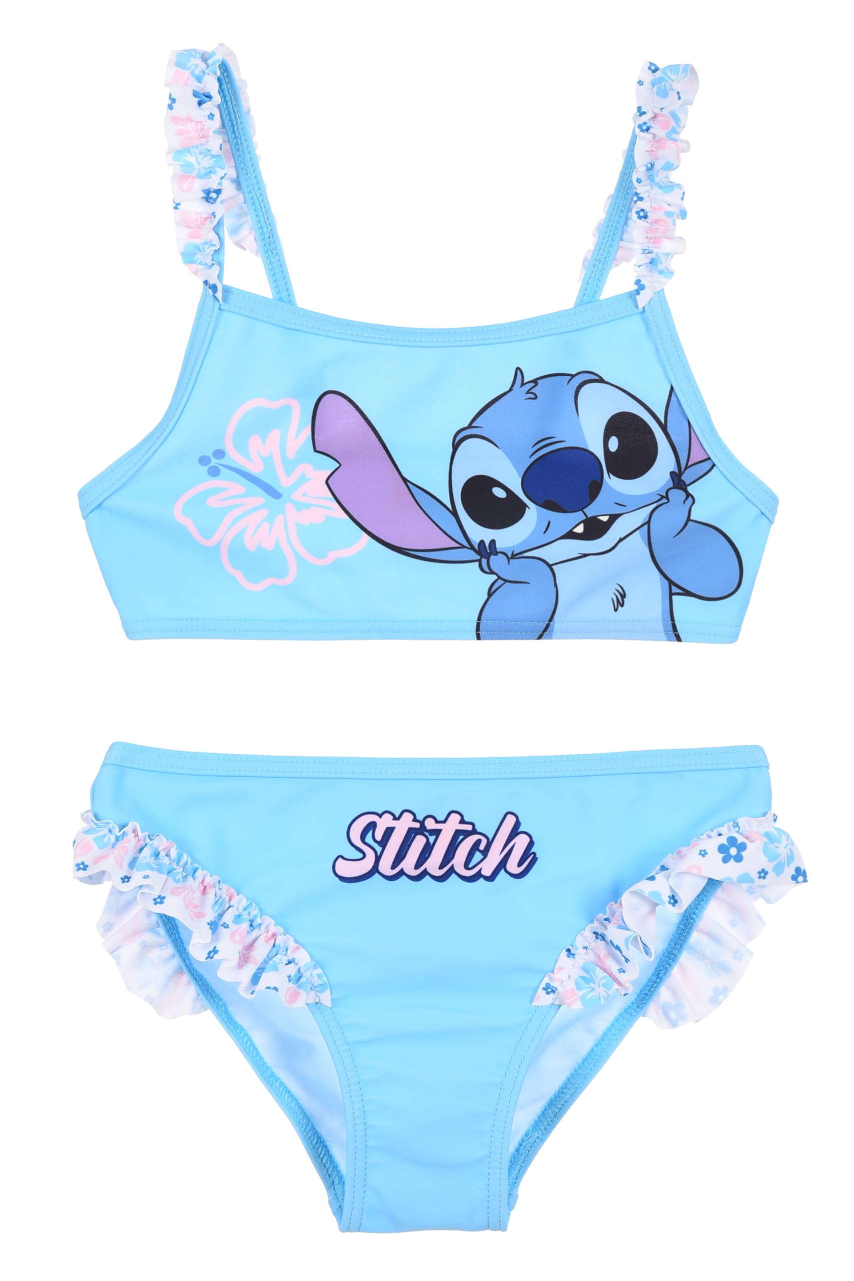 Disney Lilo And Stitch Bambina Costume da Bagno Due Pezzi