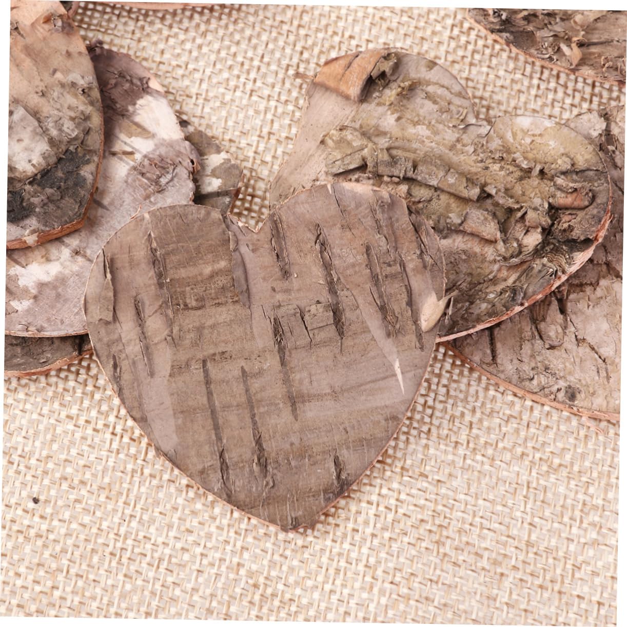 NUOBESTY Birch Bark Wood Chips 160pcs DIY Decor Wedding Shower Birthday Greeting Cards Invitations