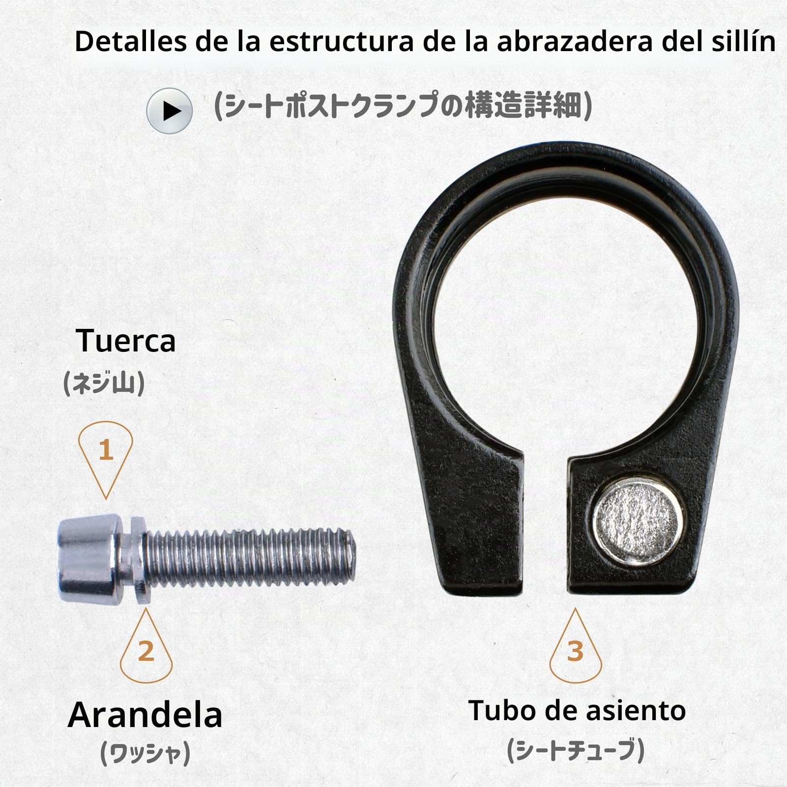Azarxis Abrazadera para Tija de Sillín con Liberación Rápida 34,9 mm para Bicicleta MTB Carretera