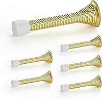 Vista 31 de Ravinte Topes de Puerta, Paquete de 12 Topes de Puerta de Resorte Negros con Amortiguador de Goma, Topes de Puerta para la Parte Inferior