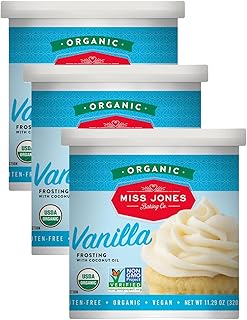 Miss Jones Baking Organic Buttercream Frosting, Perfect for Icing and De...