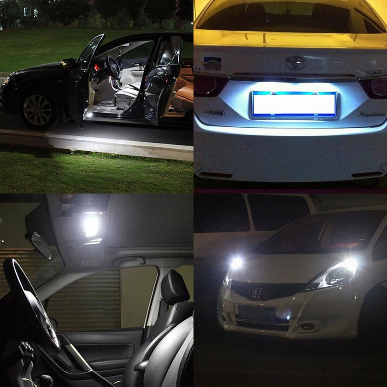 KATUR T10 Canbus LED bianco per auto lampadine T10 W5W 3 SMD 5050 super luminose 194 168 175 192 2825 cuneo LED auto lampadine di ricambio luci a cupola laterale Mappa interna (confezione da 100)