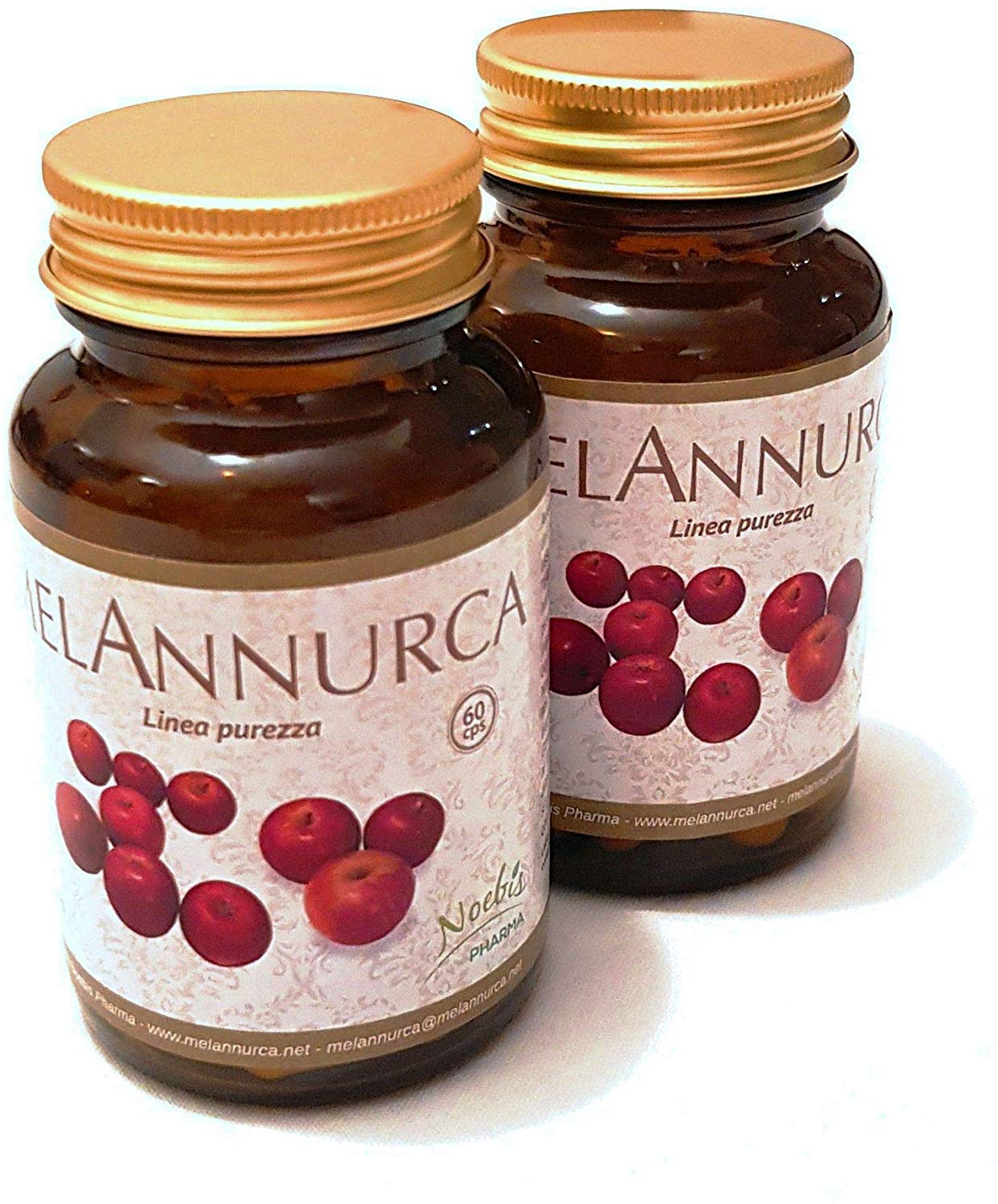 MELANNURCA - 60 CAPSULE - LA MELA DEL CUORE - con vero estratto di mela Annurca alleata della salute dei capelli | genuino naturale 100% alta qualità (Confezione da 3)