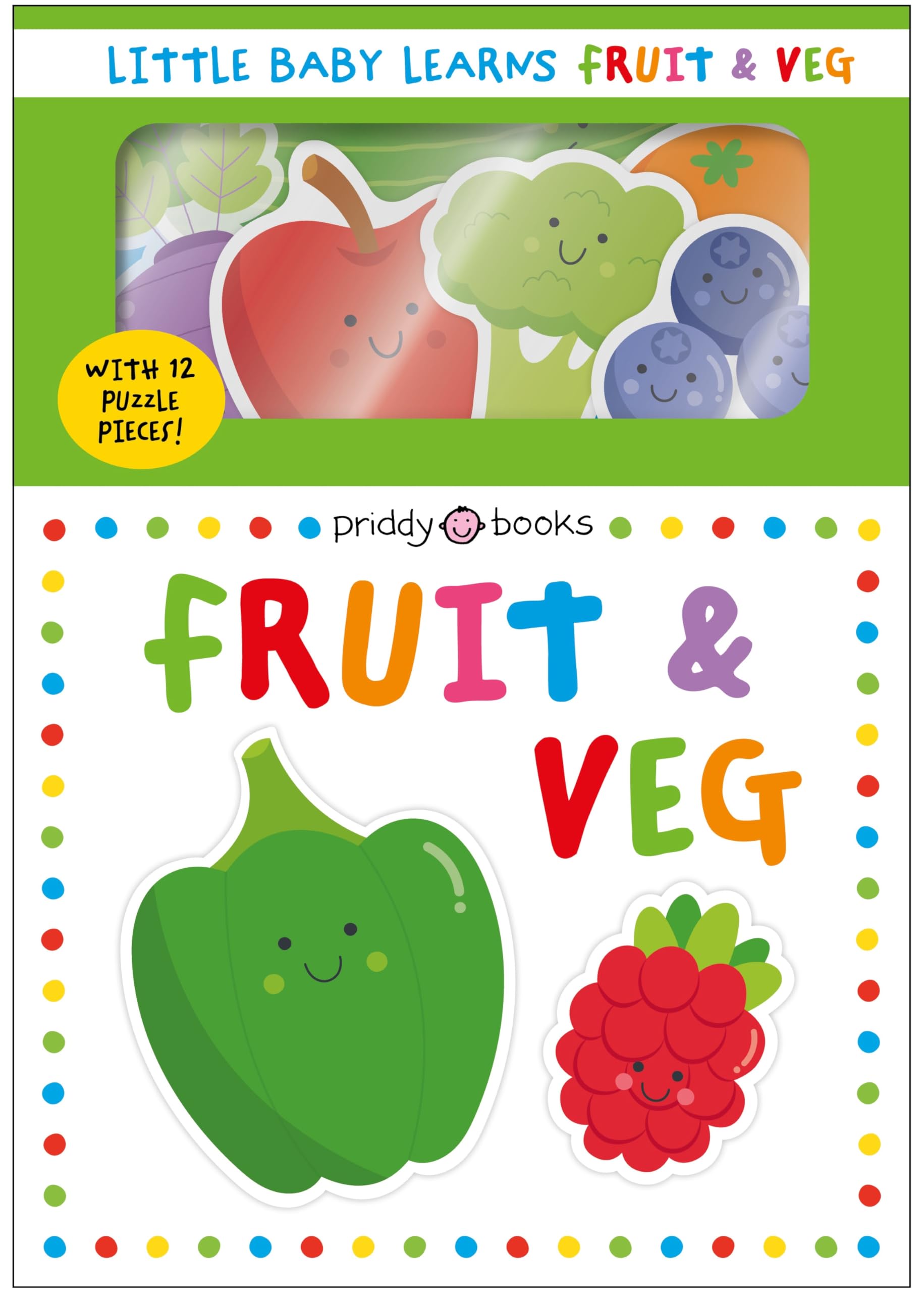 Little Baby Learns Fruit & Veg: With 12 puzzle pieces, the perfect early learning set for toddlers