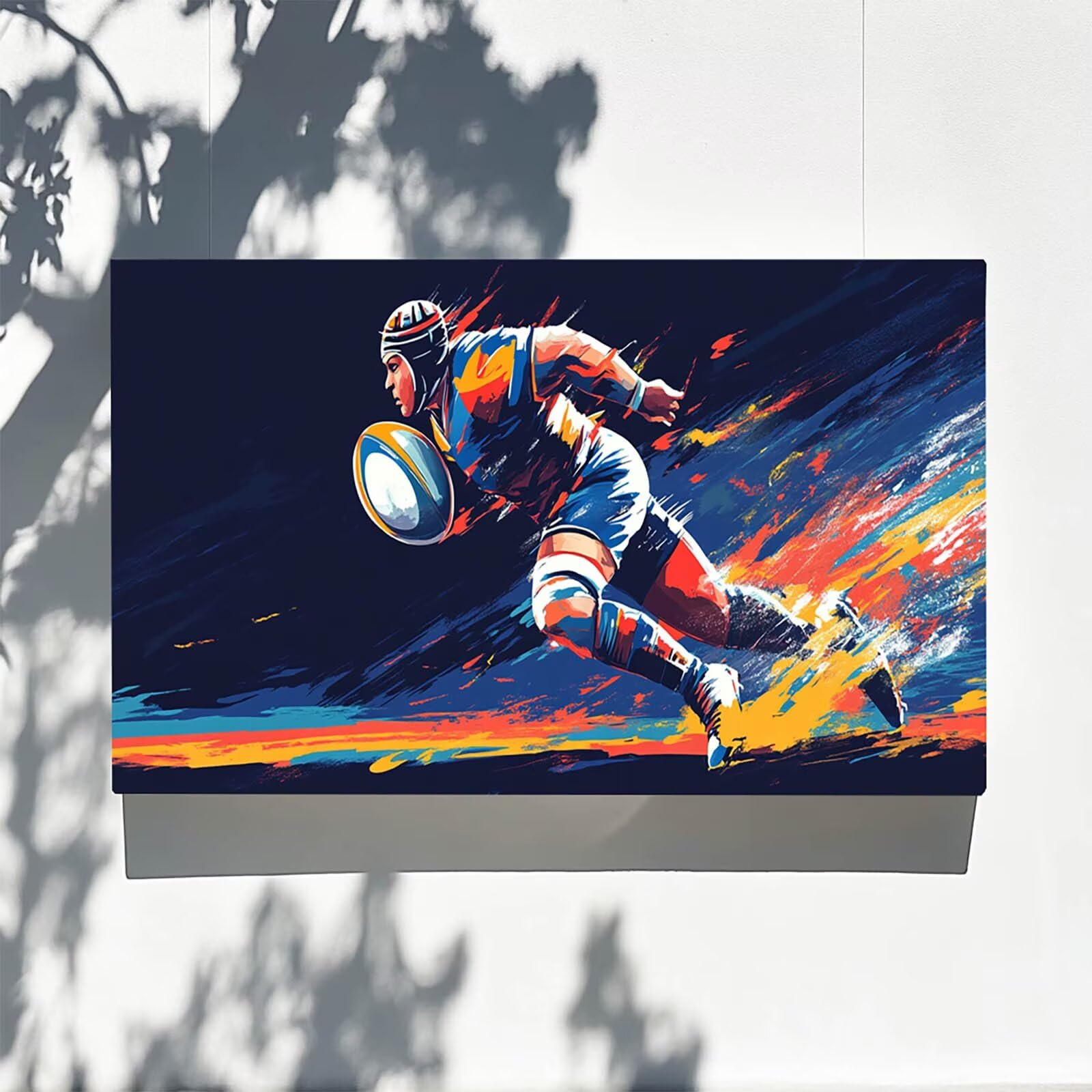 Pintar por Numeros Adultos Rugby, Pintar por Numeros Niños Kit Manualidades Adultos Atleta Cuadros para Pintar por Numeros Pintura Acrílico, Cuadros Decorativos Regalos Para Mujer 80X160cm 7w-V-1