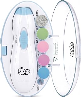 Baby Nail Trimmer 6 in 1, Royal Angels Baby Electric Nail File, Baby Grooming Kit,…