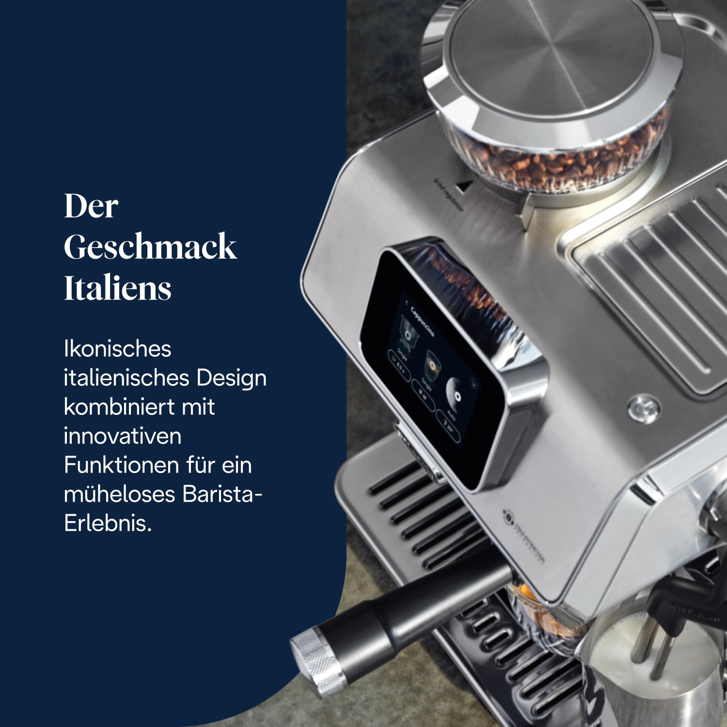 De'Longhi La Specialista Touch - Espressomaschine 10 Getränke Metall