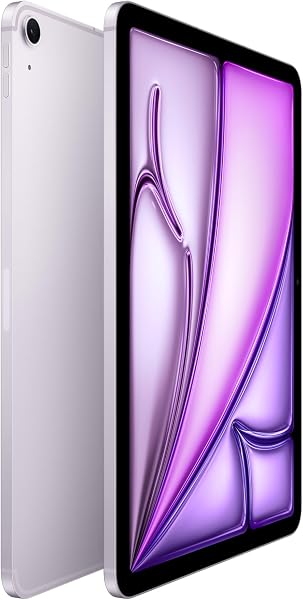 Apple 11 インチ iPad Air (M3): Apple Intelligence のために設計、Liquid Retina ディスプレイ、1TB、12MP フロント/バックカメラ、Wi-Fi 6E + 5G 携帯電話通信、 Touch ID、一日中使えるバッテリー - パープル - 2