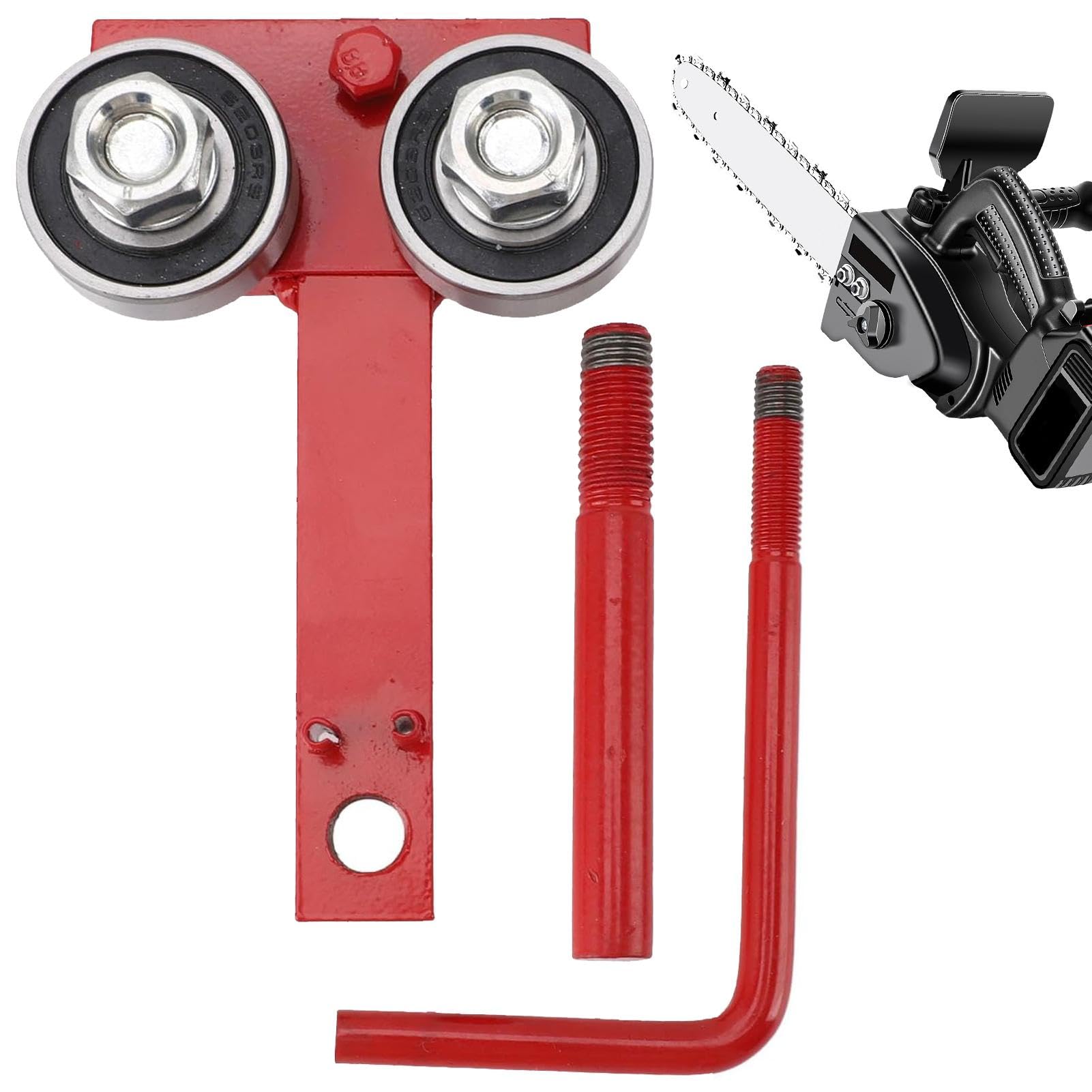 Bar Rail Tool, Chainsaw Repair Kit, Steel Alloy Adjuster, File Design Dresser, Chain Grinding Tool, Chainsaw Bar Dresser, Adjustable Bar Squeezer, Chainsaw Maintenance Tool for Chain Grinding