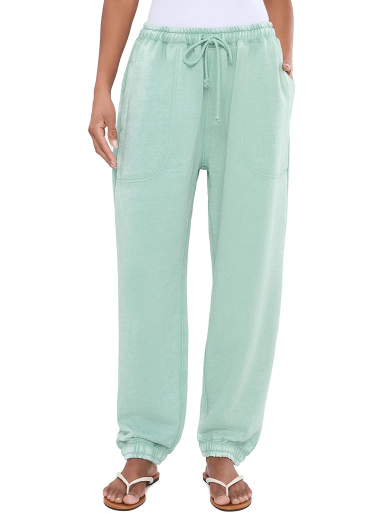 Blue Free People Slow It Down Joggers