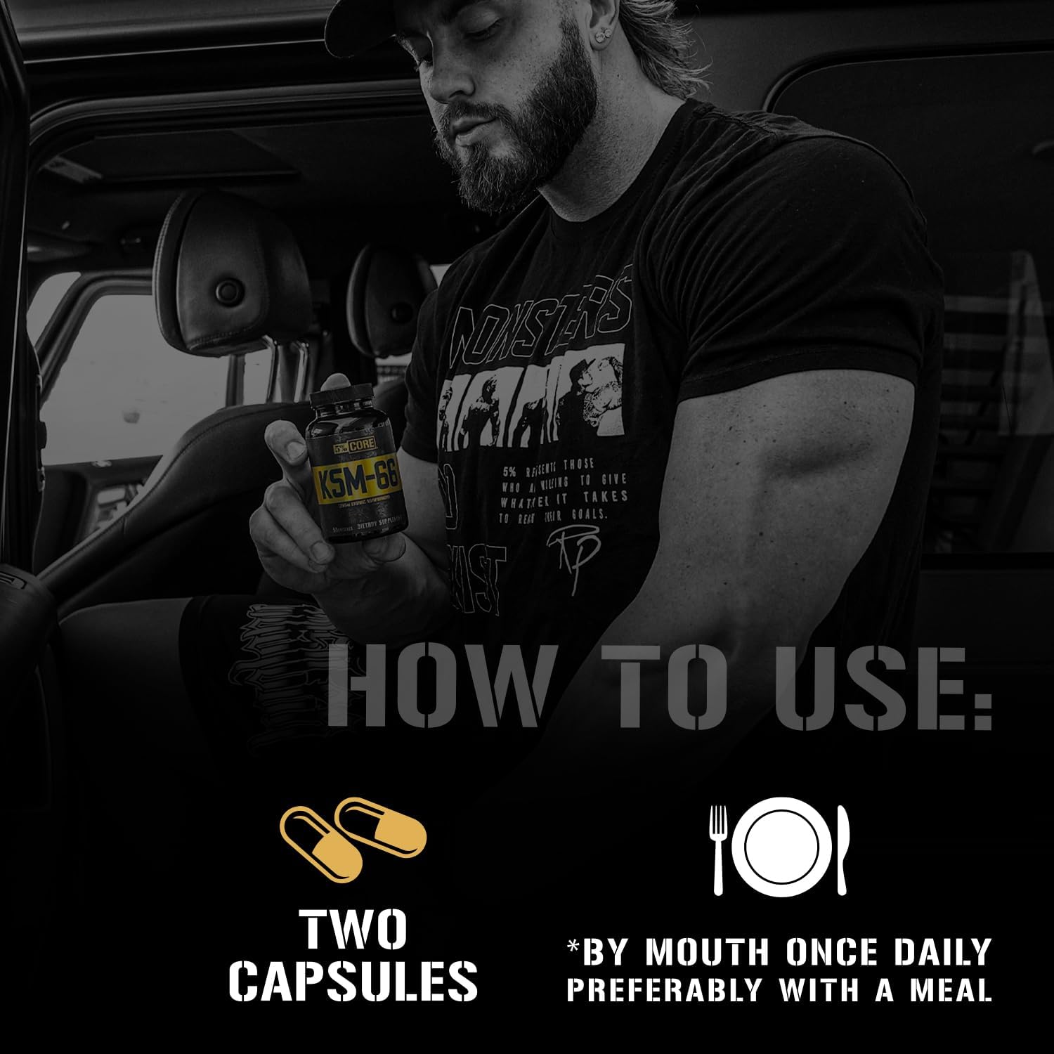 5% Nutrition Core KSM-66 Ashwagandha | 1,200mg Organic Ashwagandha Root Powder Extract | High Potency 5% Withanolides (45 Servings, 90 Capsules) - Image 6