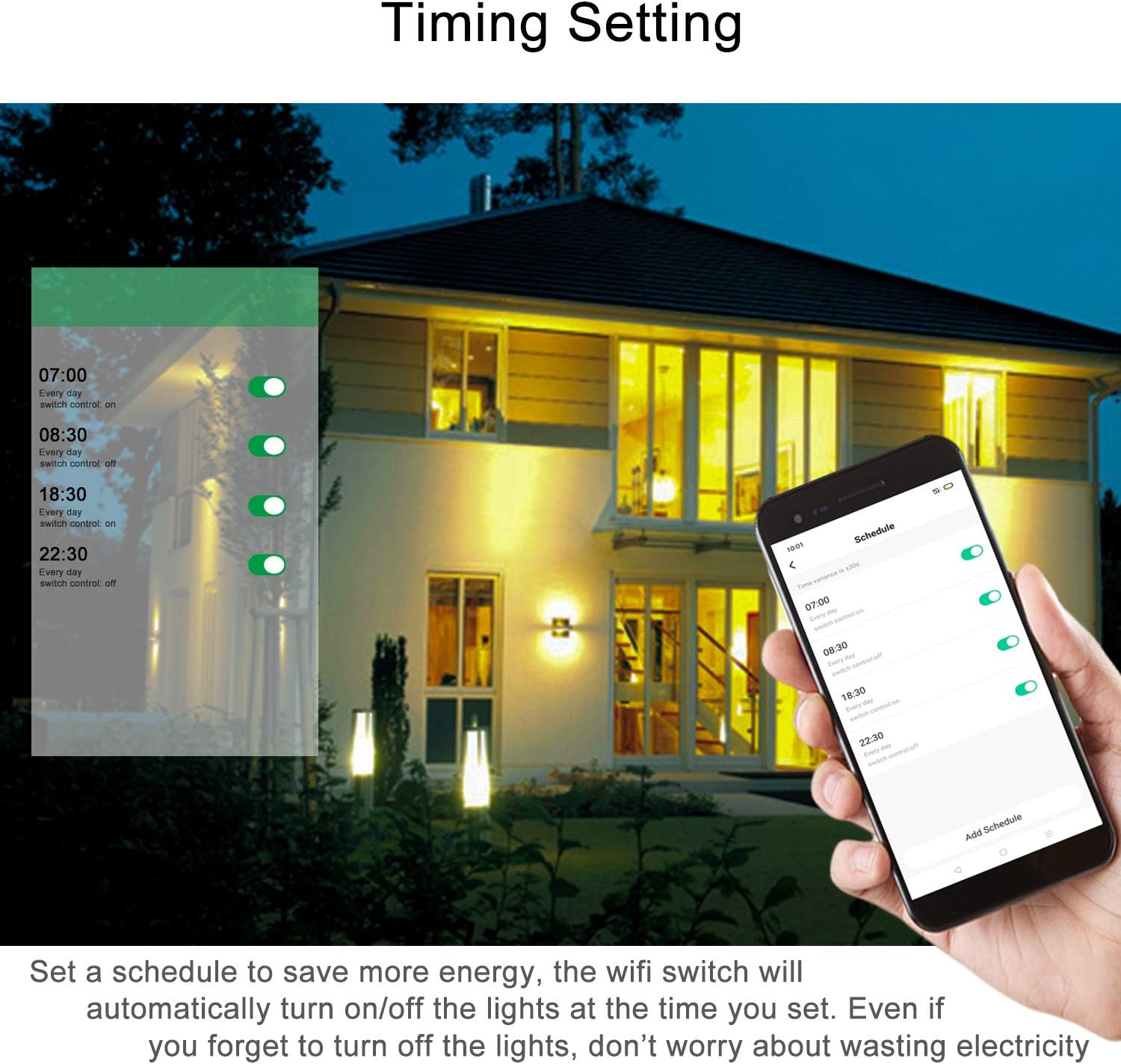 Smart Switch Wi Fi Light Switch Glass Touch Panel Wireless Remote Control By Tuya Smart Life App Compatible With Alexa Google Assistant And Ifttt 2 Gang Black Amazon Sg Diy Tools