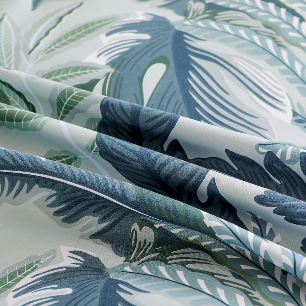 Mateju Lenzuolo con Angoli, Stampa Moda Lenzuola sotto con Angoli in Microfibra per Letto Singolo Matrimoniale Una Piazza e Mezza, Lenzuolo ed Elastici, Profonde 25 cm (150x200cm,Giungla Tropicale
