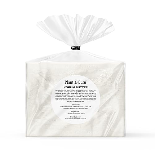 Miniatura 7 de Mantequilla Kokum cruda de 10 libras. Venta al por mayor a granel 100% pura natural, ideal para hidratantes de piel, cuerpo y cabello, cremas de