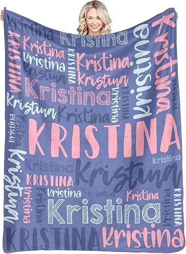 Miniatura 8 de Dr.TOUGH Mantas personalizadas con nombre para niñas, niños y adultos, mantas con monograma, Navidad, cumpleaños, Día de la Madre, Padre, Día de San