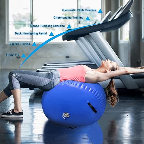 Miniatura 3 de 86 York Air Barrel - Colchoneta inflable para gimnasia con resorte de espalda, equipo de gimnasia para uso doméstico, entrenamiento de gimnasio,