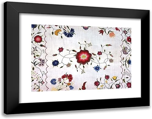 ArtDirect Mary Toppin 24x19 Black Modern Framed Art Print Titled Table Topper