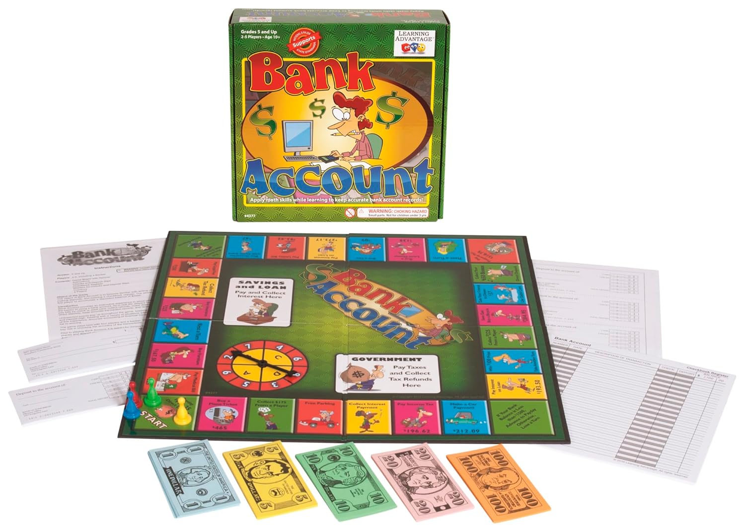 Learning ADVANTAGE-4377 Bank Account Money Game