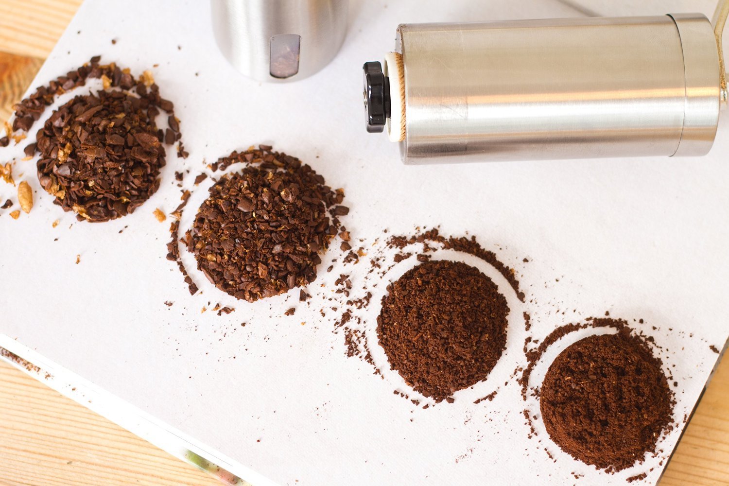 [molinillo de café manual] i2crazy ® más uniforme molinillo de café manual con ajustable cerámica Burr y acero inoxidable de calidad Aeropress COMPATIBLES – Fácil de manejar para French Press y café expreso