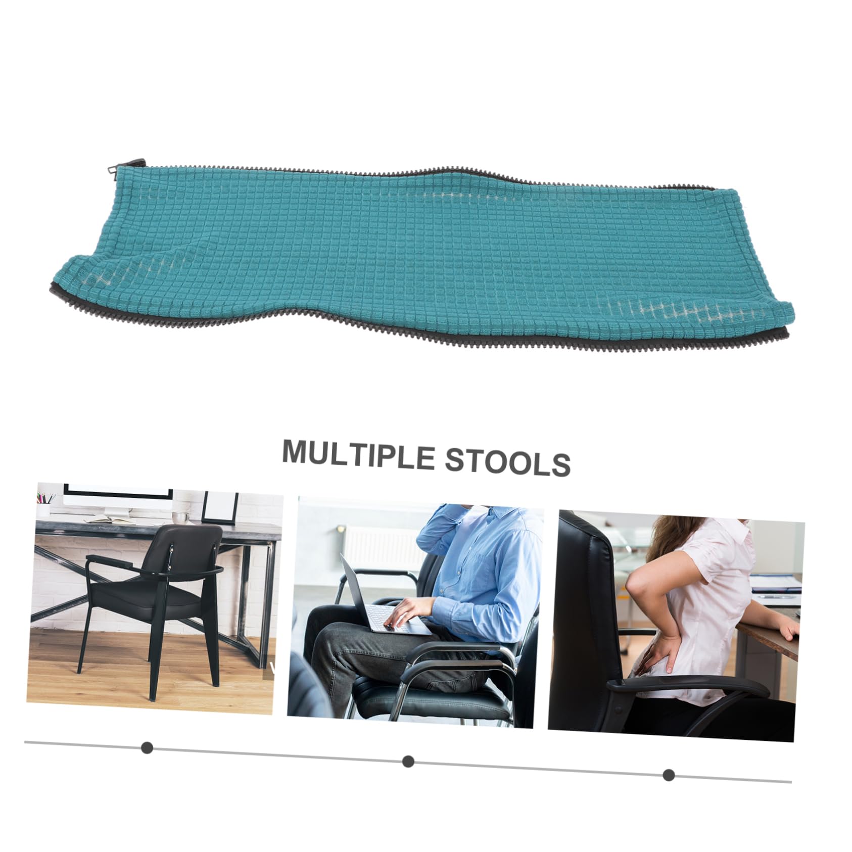 SEWACC – Coperture Protettive Per Braccioli Sedia Ufficio In Poliestere – 2 Pezzi, Spesse Ed Elastiche, Colore Grigio – Adatte Per Sedie Da Computer E Poltrone Girevoli (lunghezza Adattabile 30-50 Cm)