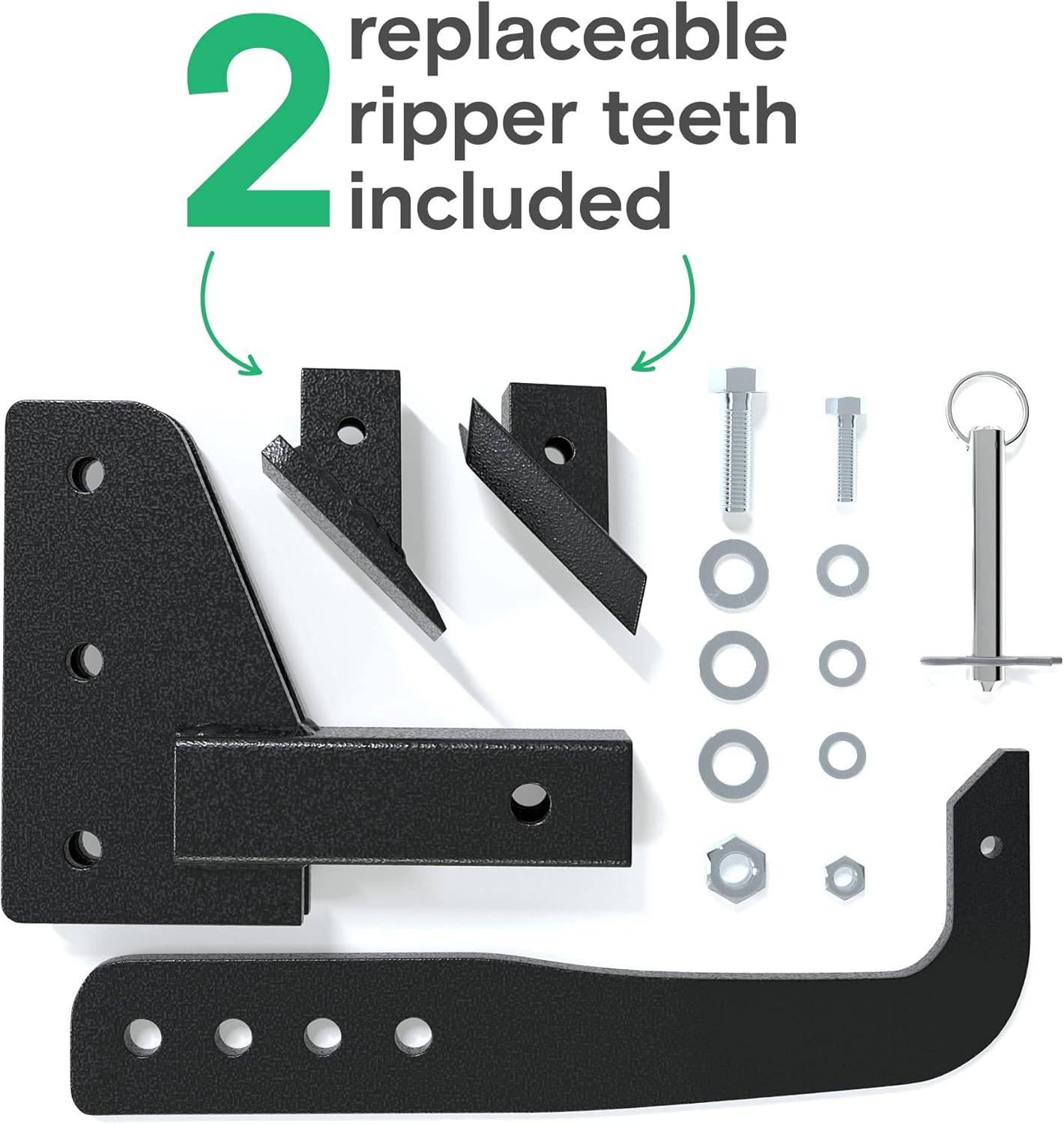 review Hitch Lawn Mounted Ripper for ATV/UTV fits 2 inch Recievers Subsoiler Plow 2 Replaceable Ripper Teeth