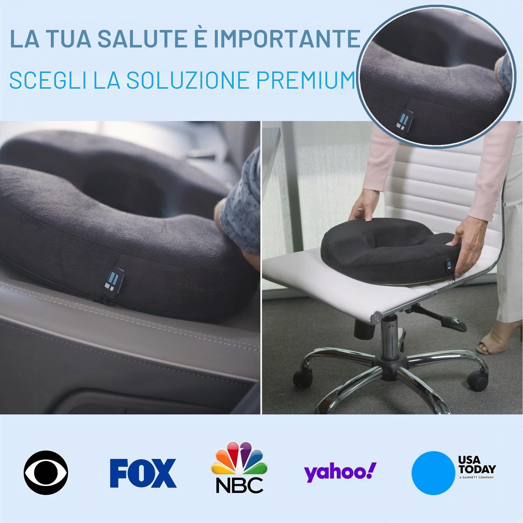 Ergonomic Innovations Ciambella coccige cuscino emorroidi - seduta fermezza