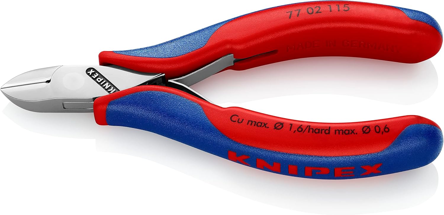 KNIPEX Electronics Diagonal Cutters 5-1/4 Inch - Precision Wire Cutters