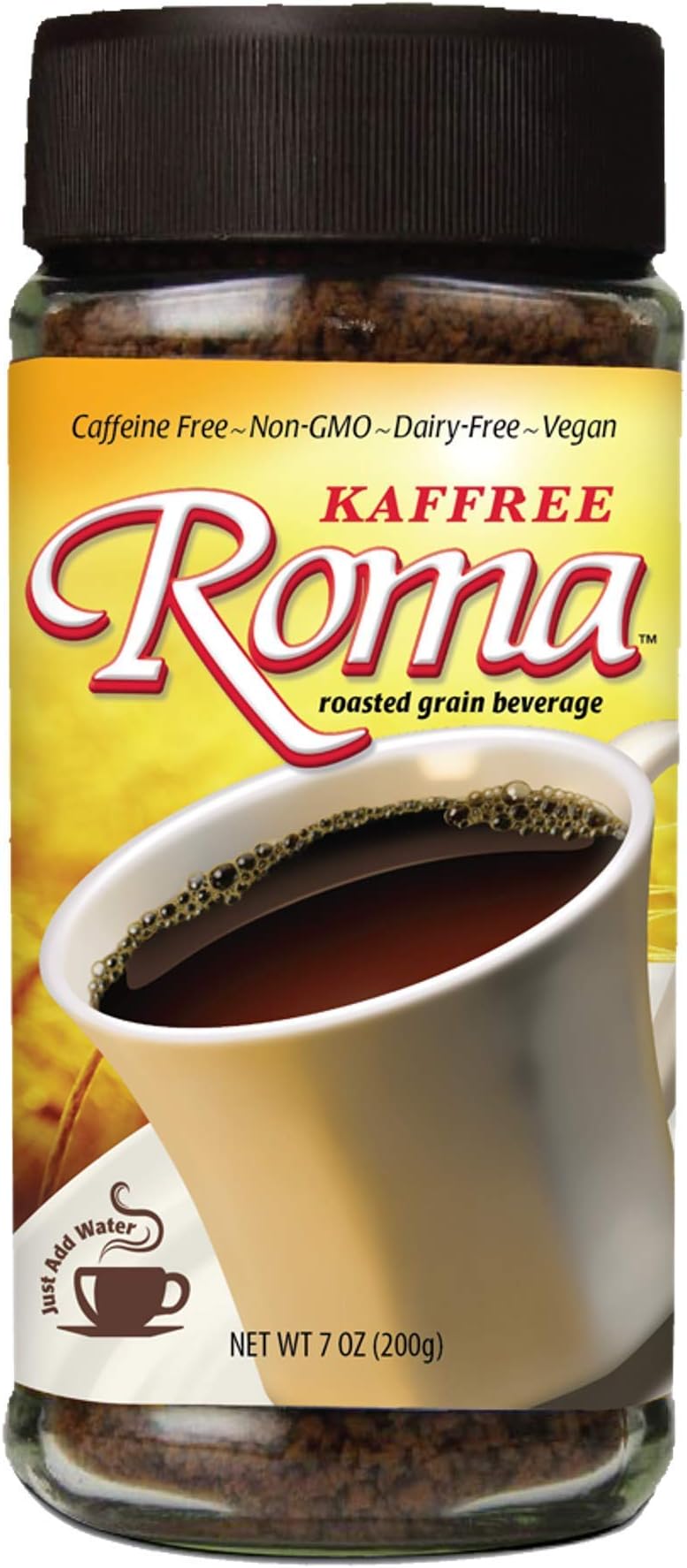 Kaffree Roma Kaffree Roma Roasted Grain Beverage, 7-Ounce (Pack of 3)