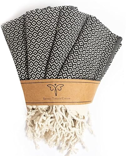 Miniatura 134 de Smyrna Turkish Cotton- Paquete de 6 paños de cocina de 100% algodón natural, 12x12 pulgadas, lavables a máquina, ultra suaves, absorbentes, Beige