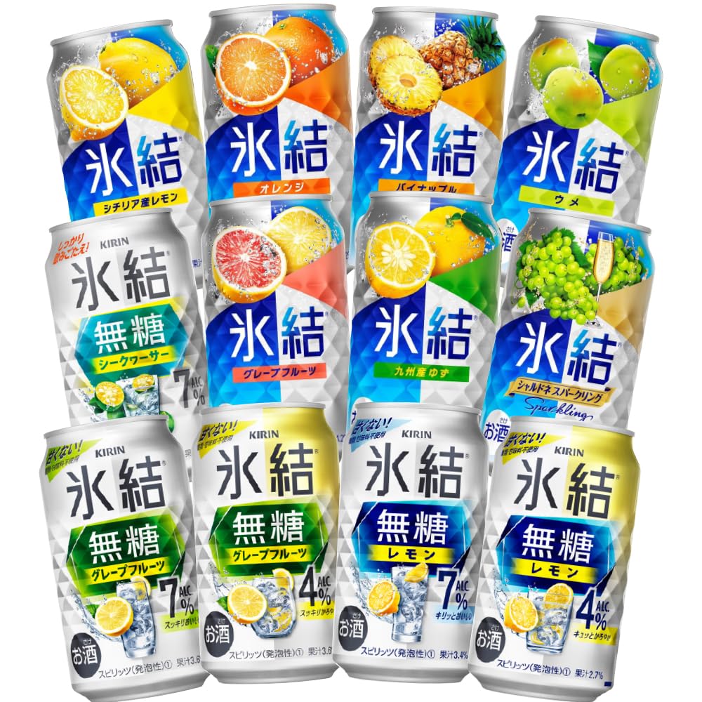 Amazon.co.jp: キリン 氷結 350ml缶 アソート 12種類×各2本 計24本（1