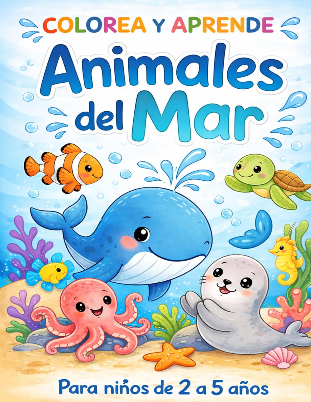 Animales del Mar (Colorea y Aprende)