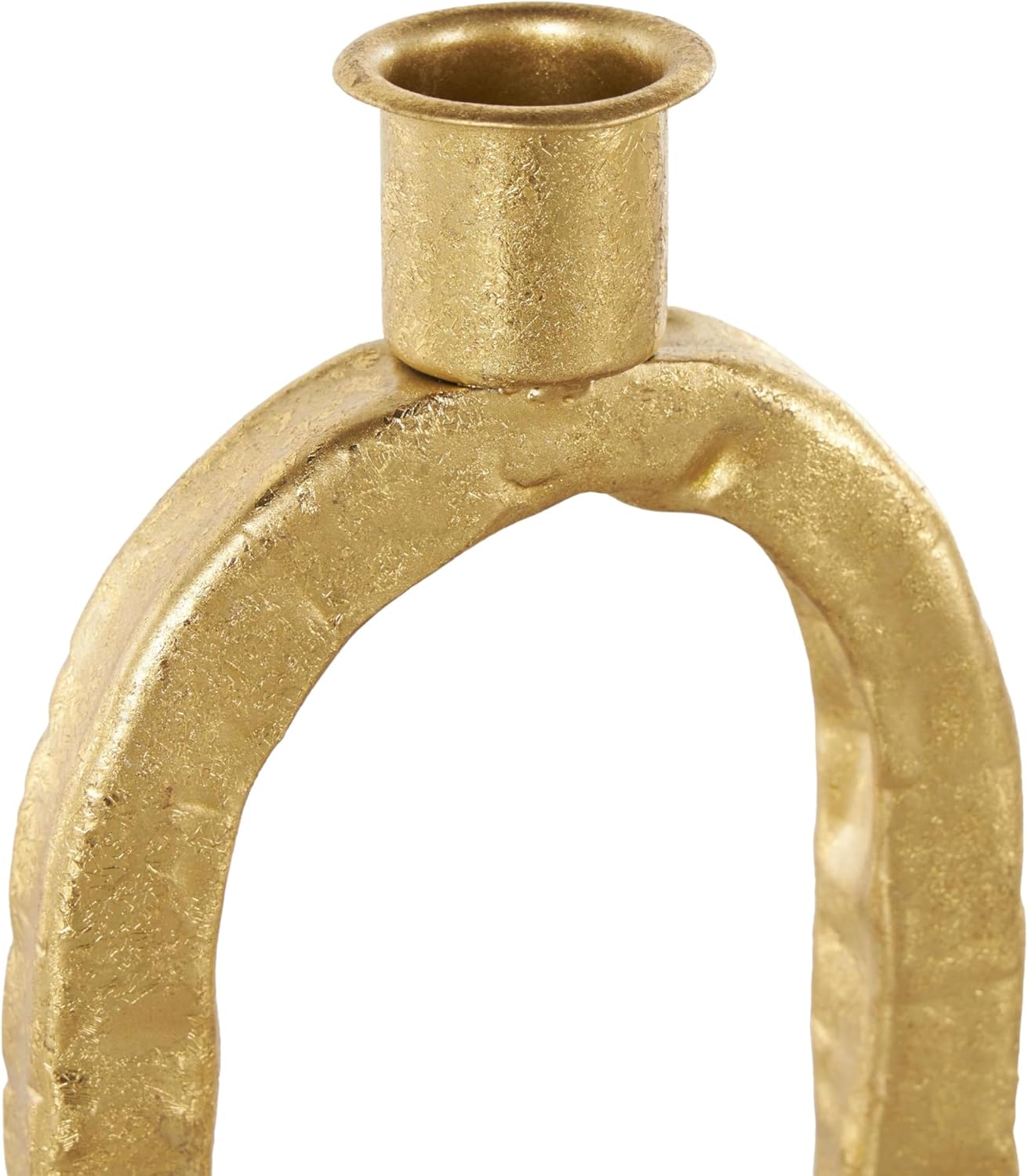 Deco 79 Metal Decorative Candle Holder Tapered Candle Stand with Rectangle Base, Set of 2 Candlestick Holder 10",9" H, Gold - Image 5