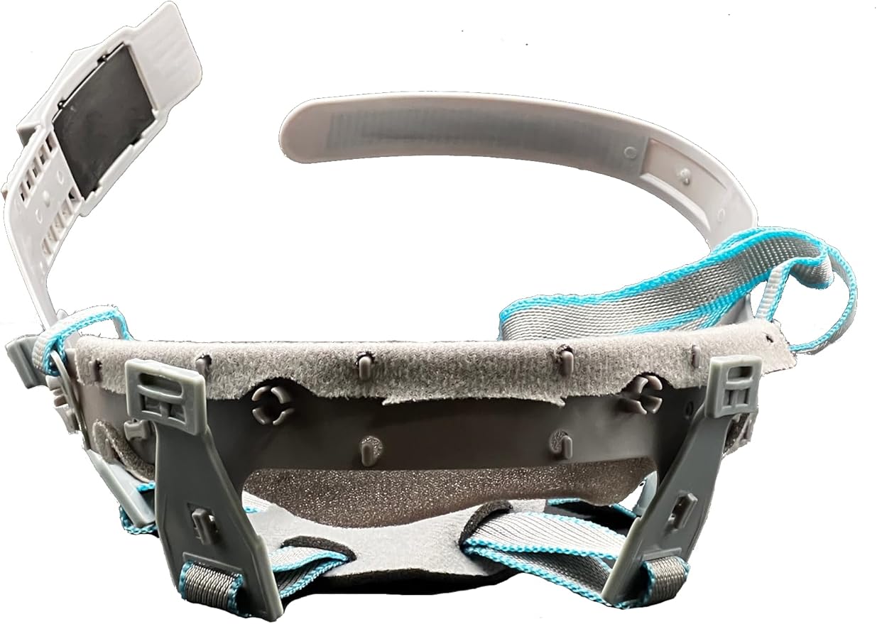 Casco de Construcción Naranja con Cinta Ajustable Disfraz Accesorio miniatura 3