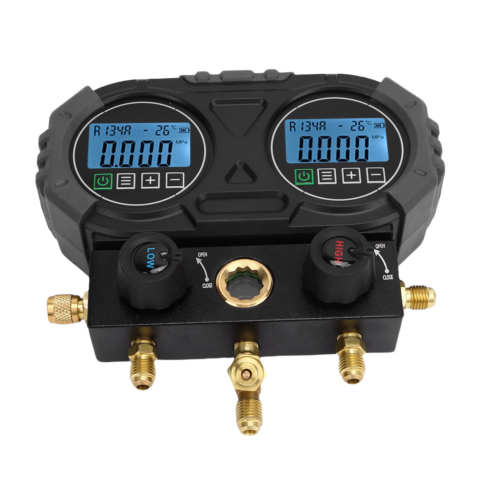 Diyeeni Gage de Presión Múltiple Digital, 0-6000 KPa de Alta Resolución Gage Digital para Controles de Diagnóstico