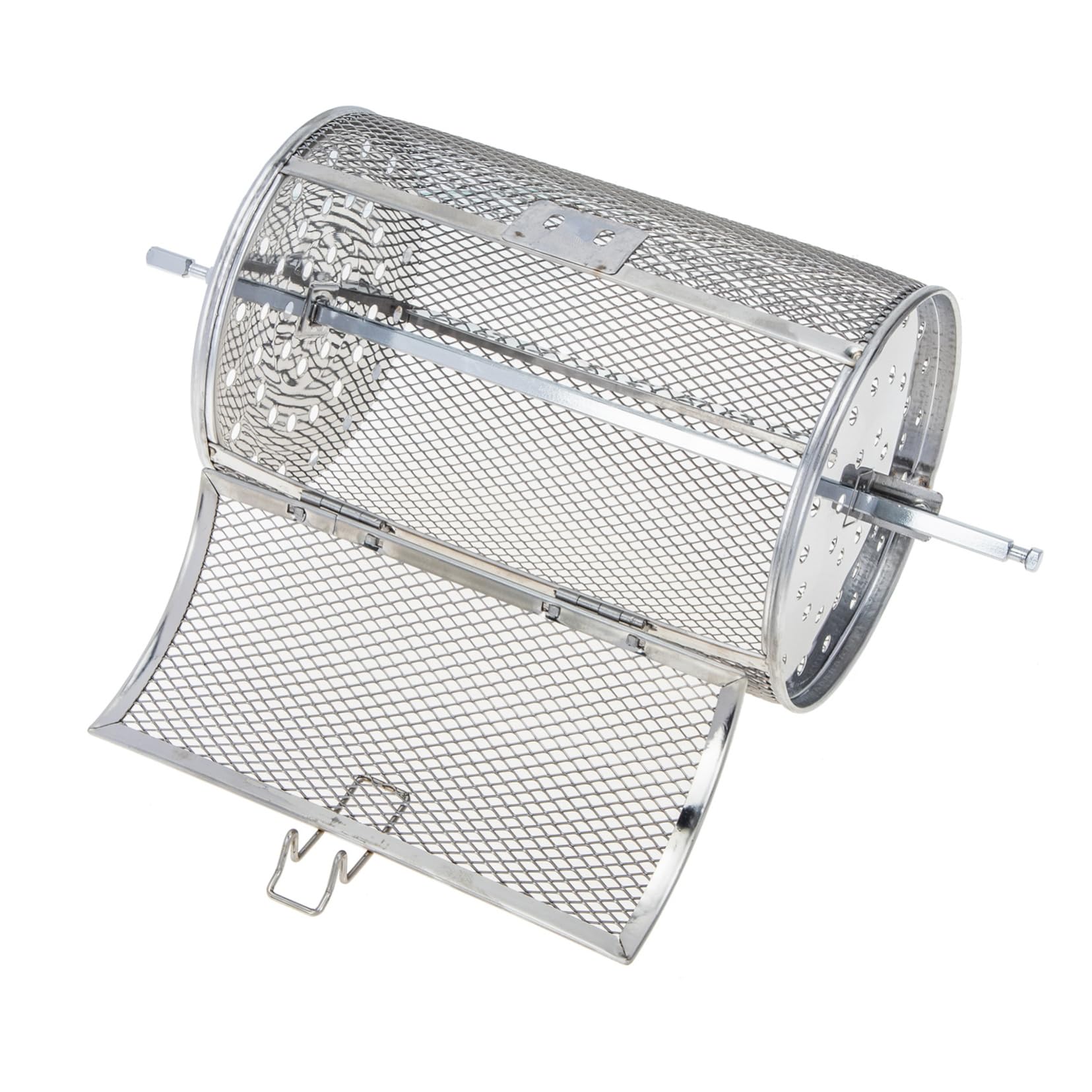 Totority 1Set Stainless Steel Grilled Cage Convenient Baking Supplies for Electric Oven Rust Rolling Grill Basket for Nuts Durable Bbq Accessory for and Cleaning