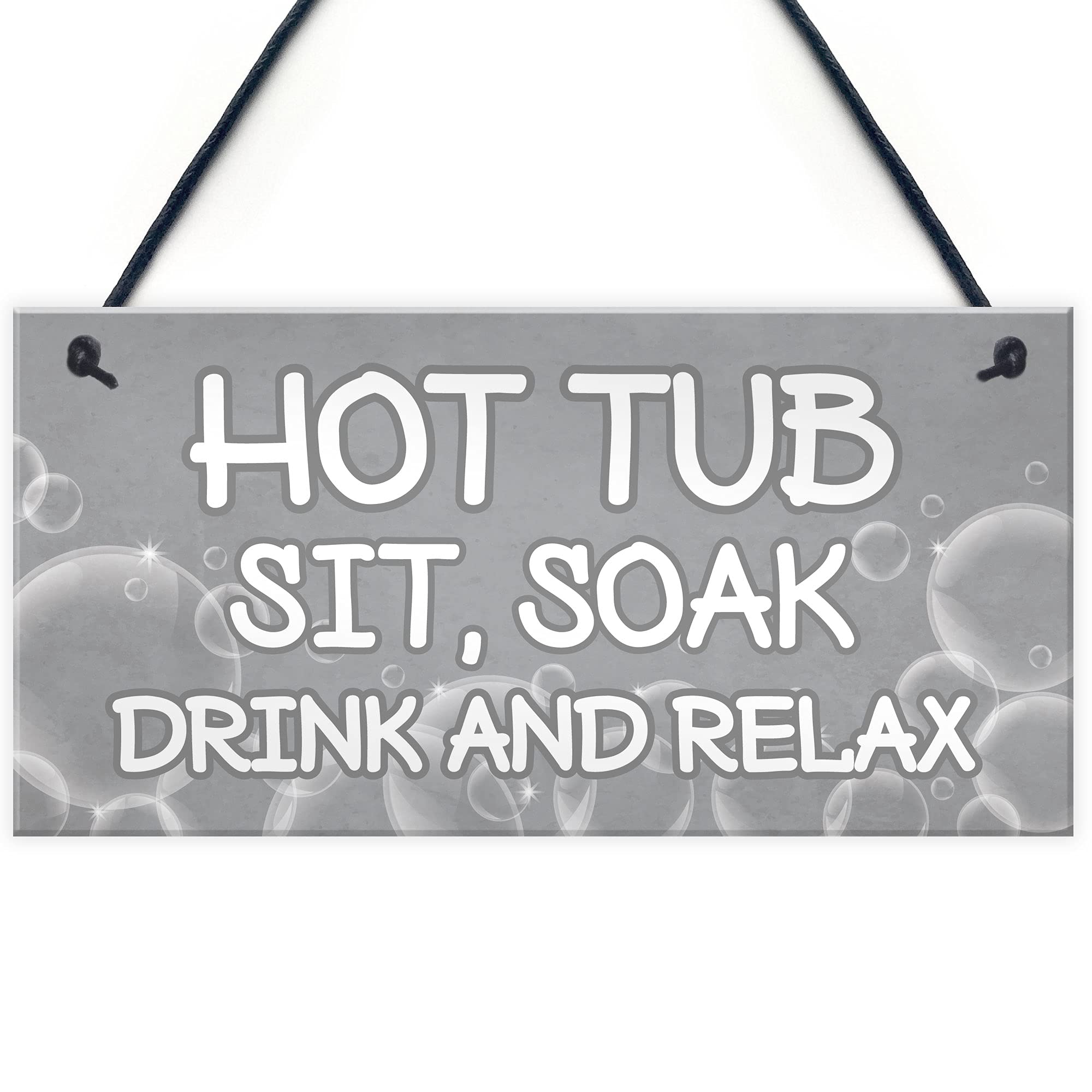 Shabby Chic Hot Tub Sign Funny Hot Tub Accessories Garden Summerhouse Sign New Home Gift
