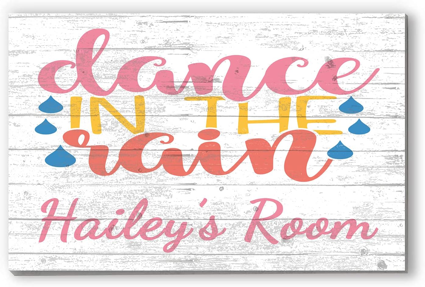 Personalized Girl's Room Sign for Child Bedroom Custom Wood Farmhouse Decor
