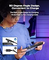 Vista 3 de MEPATEM USB-C Magnetic Charging Dock Stand Base for Steam Deck Console, Charger Docking Station Stand Holder W 90 Angle USB -C Magnetic Cable