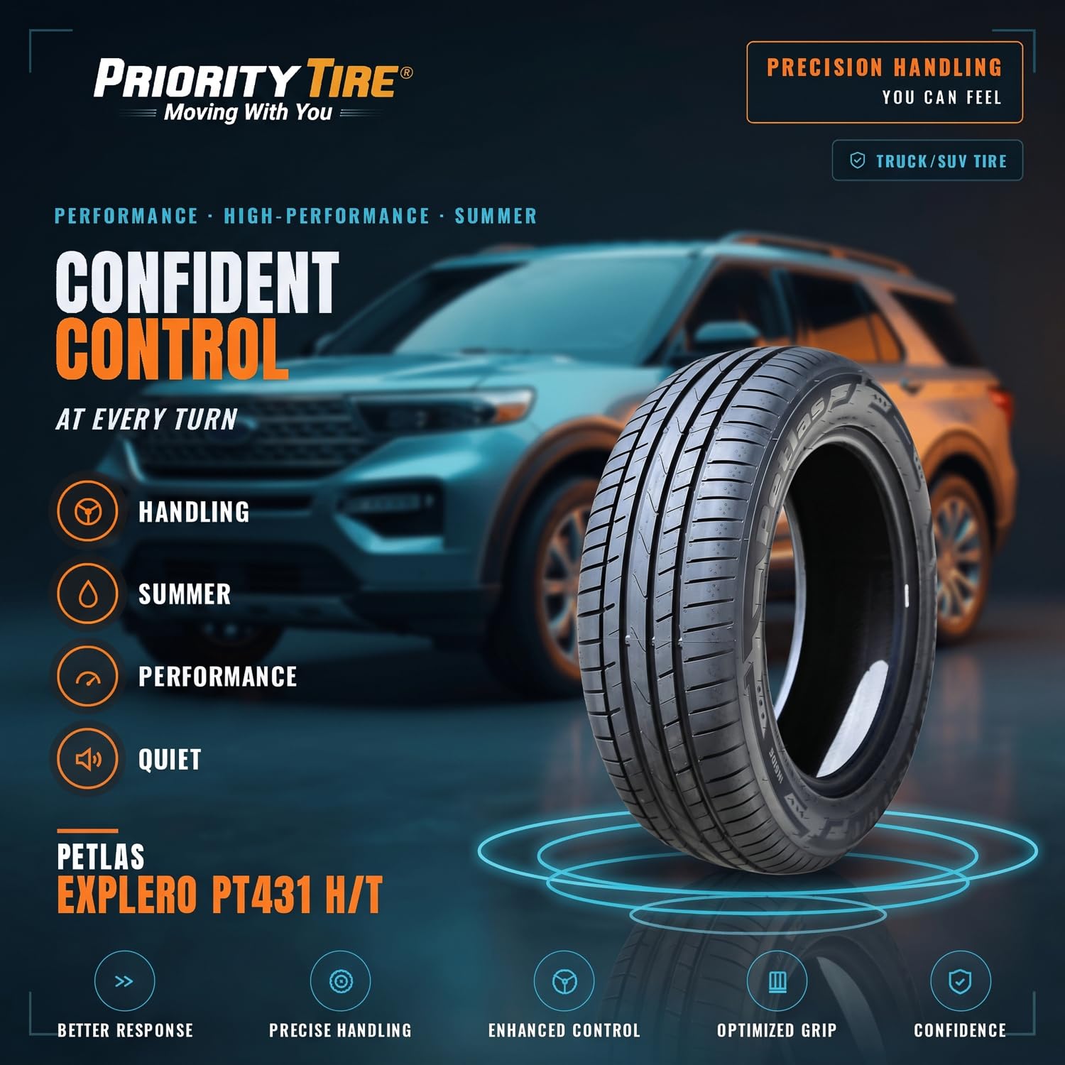 Petlas Explero H/T PT431 XL - 235/60R18 107 V - opony letnie