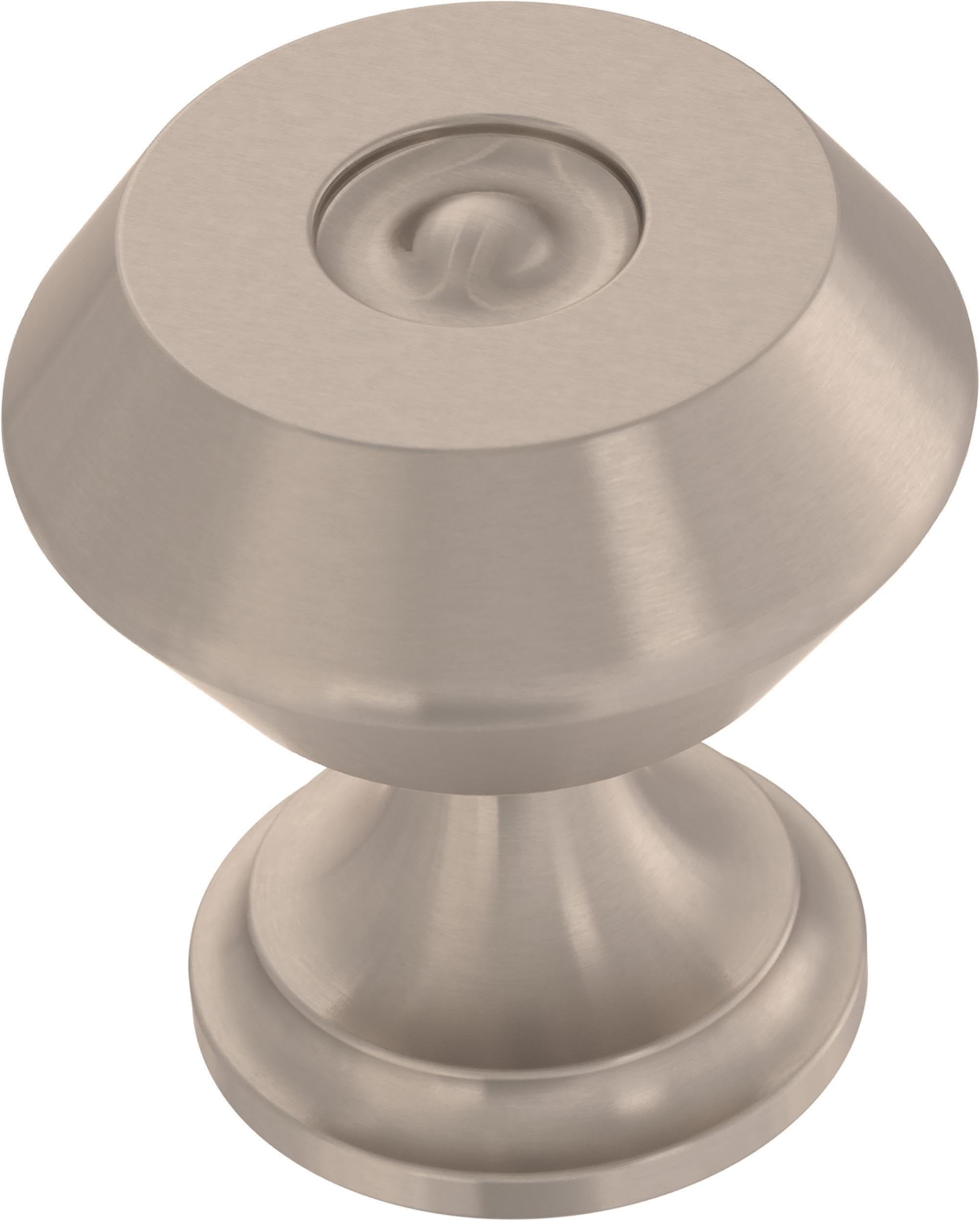10 Pack Brushed Nickel Cabinet Knobs 1-3/16 inch (30mm) Kitchen Cabinet Handles and Drawer Knobs for Cupboards, Dressers, Furniture, Bathroom Vanity |Refined Farmhouse