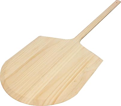 TrueCraftware- 18" x 18" Wooden Pizza Peel 42" Overall Length- Pizza Turning Peel Long Handle Pizza Spatula Paddle Pizza Oven Tool