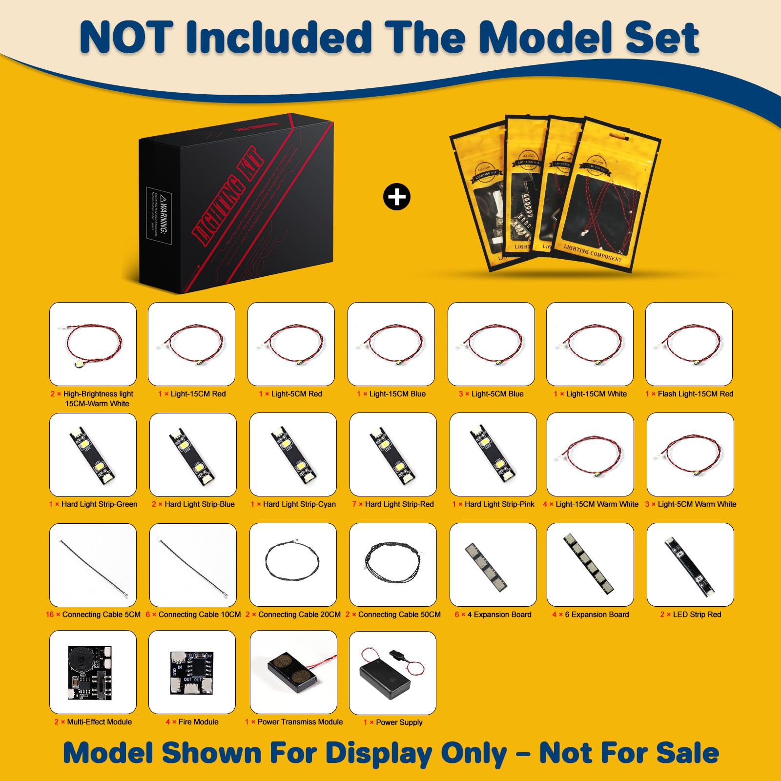 LocoLee Led Light Set Compatible with Lego 76300 Arkham Asylum Led Decoration Lighting Kit Compatible with Lego 76300 Building Blocks Model,Only Lights Set,No Model - Image 3